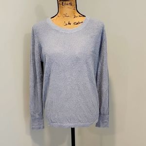 NWT Banana Republic Open Back Pullover Sweater, Pale Blue, Size Large